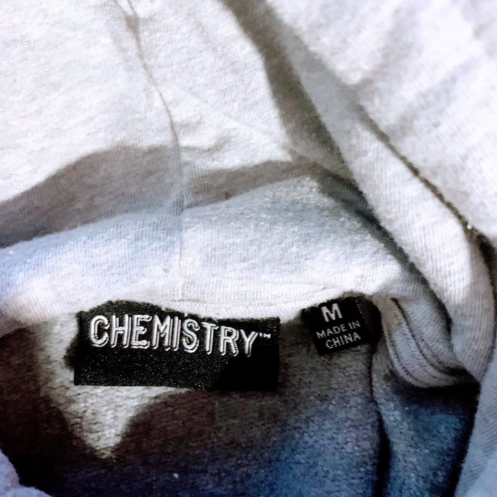Unisex sweatshirt hoodie size Medium gray / grey made by Chemistry